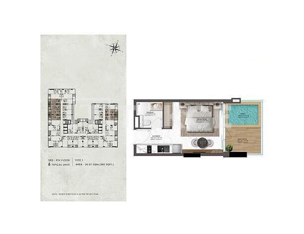 Апартаменты Маджан, ОАЭ, 92 м² - фото 17