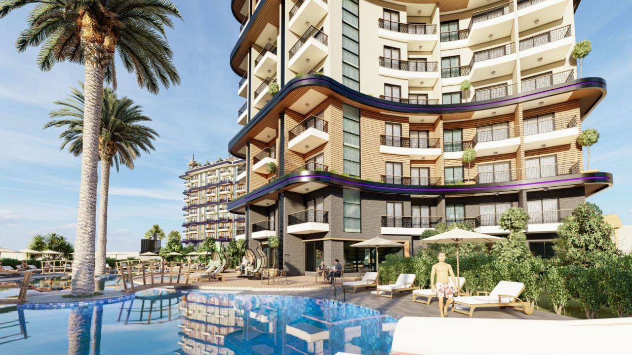Апартаменты в Алании, Турция, 90 м² - фото 1