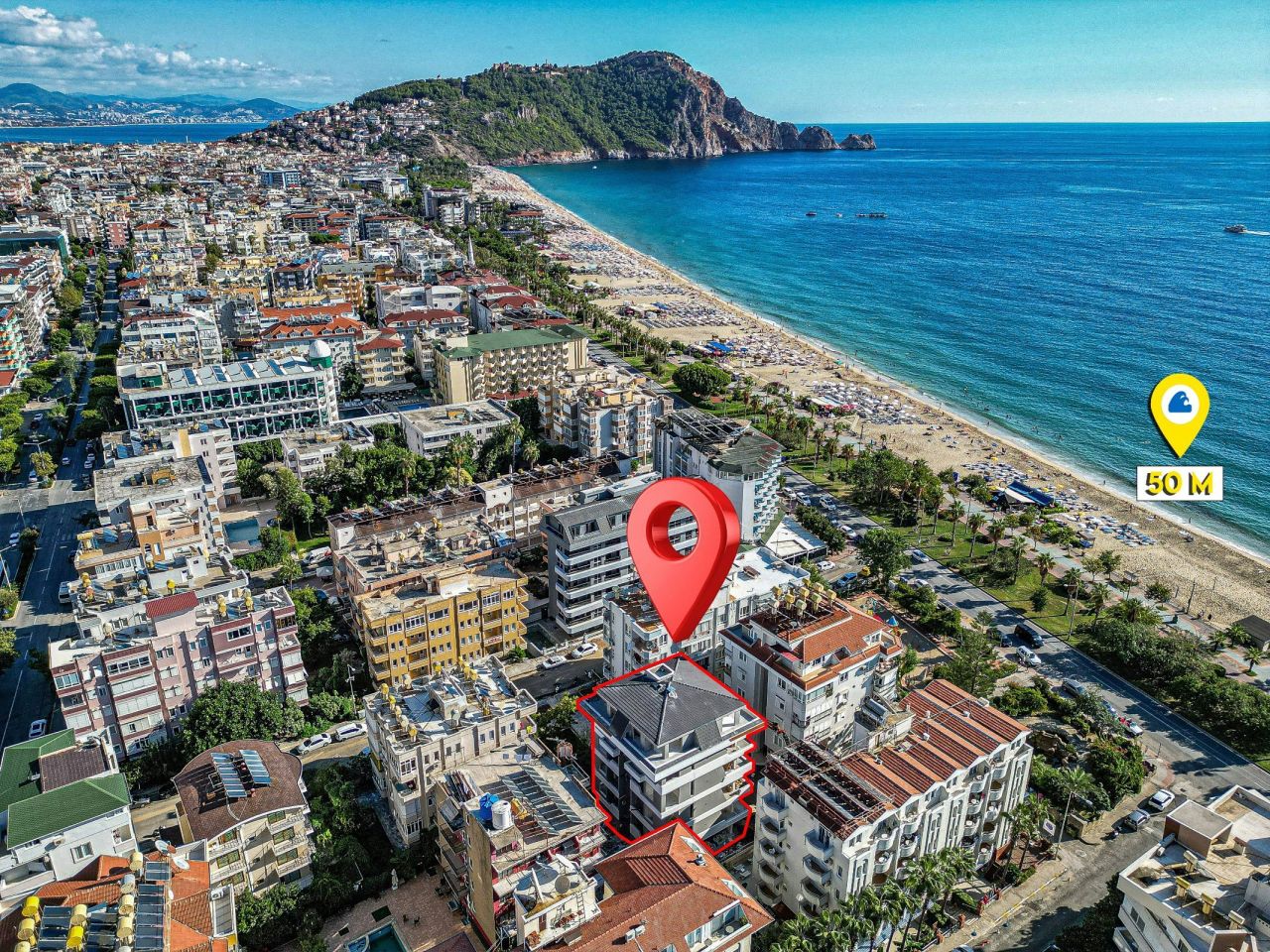 Апартаменты в Алании, Турция, 80 м² - фото 1