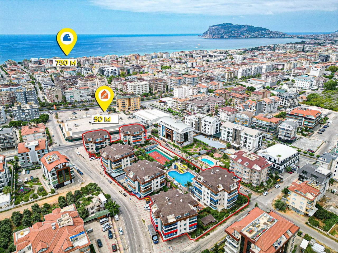 Апартаменты в Алании, Турция, 135 м² - фото 1