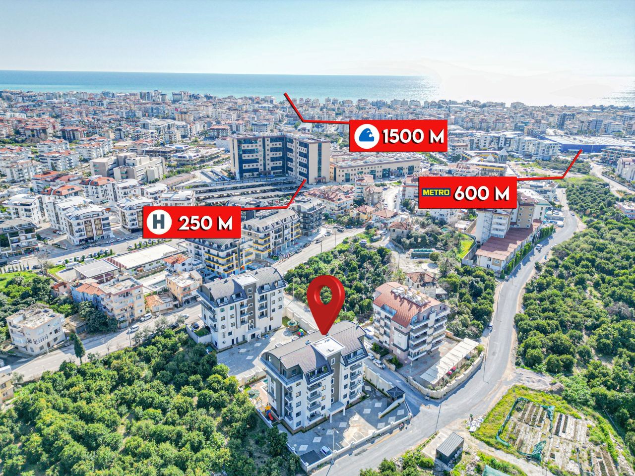 Апартаменты в Алании, Турция, 52 м² - фото 1
