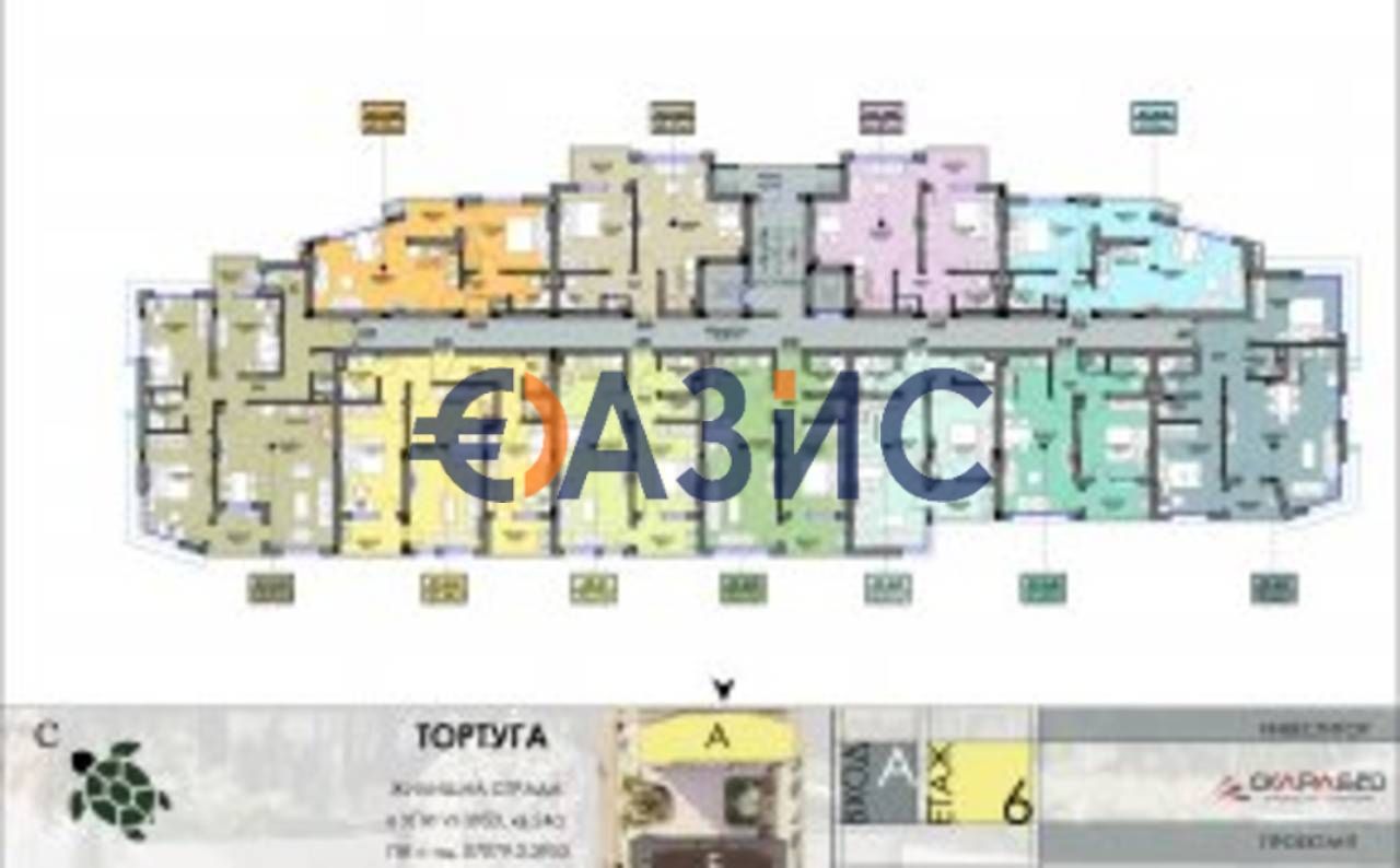 Апартаменты в Бургасе, Болгария, 62.6 м² - фото 13