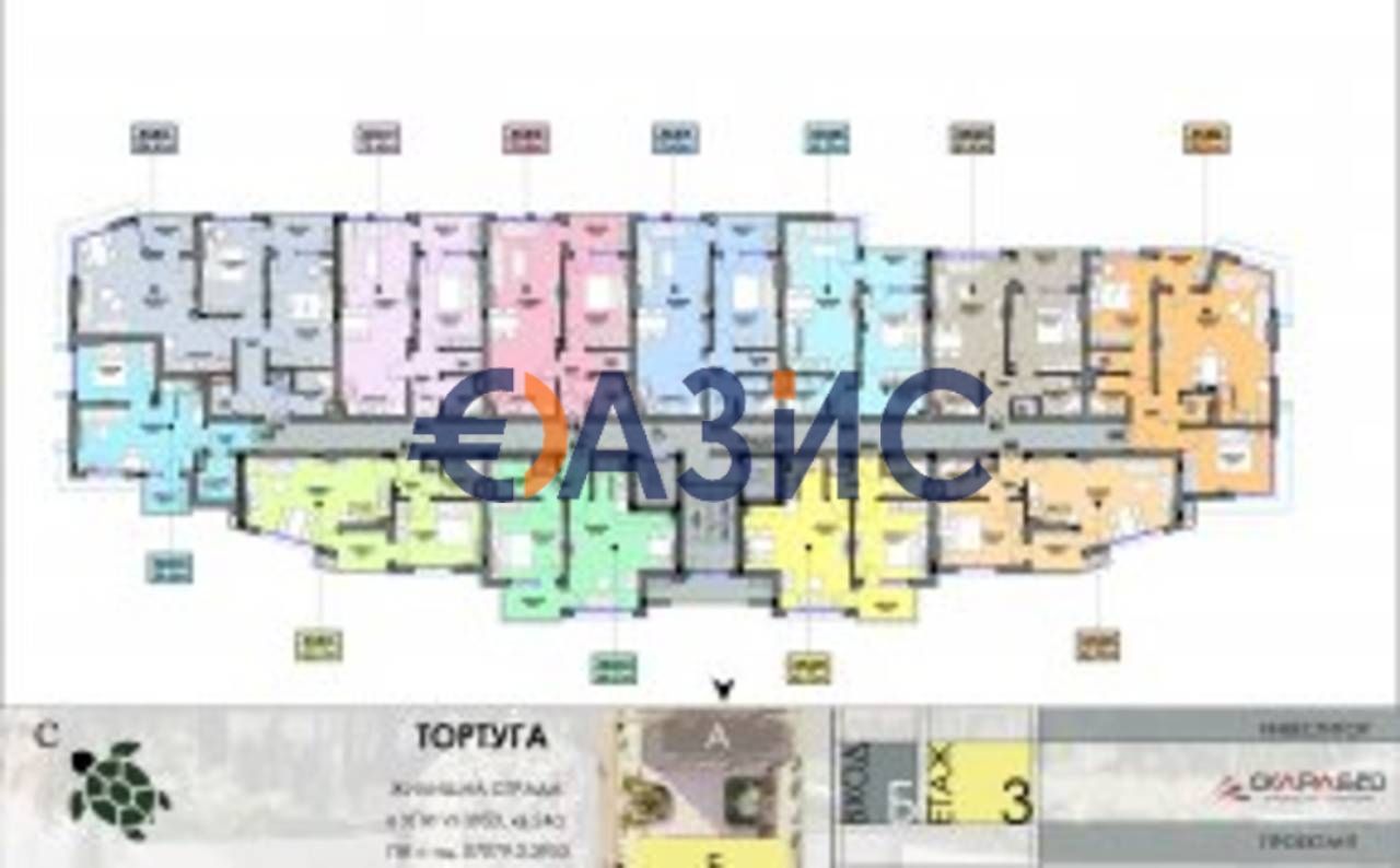 Апартаменты в Бургасе, Болгария, 62.6 м² - фото 17