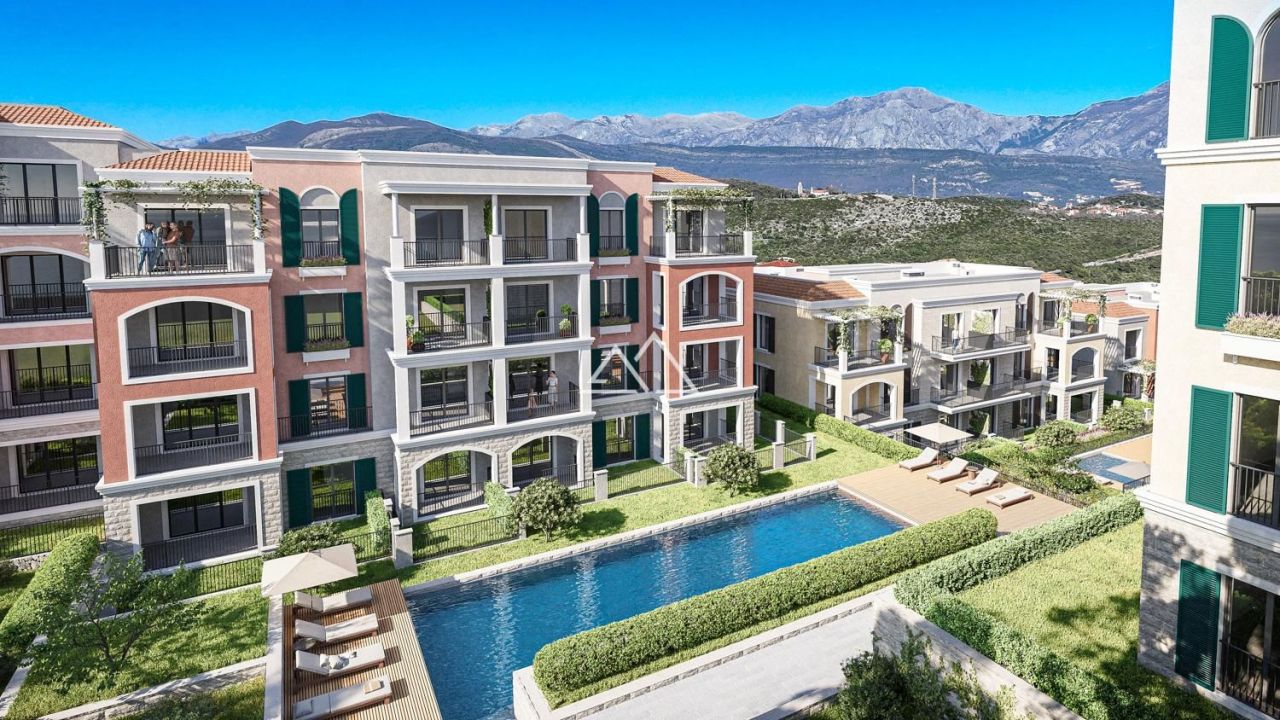 Апартаменты на полуострове Луштица, Черногория, 71 м² - фото 1