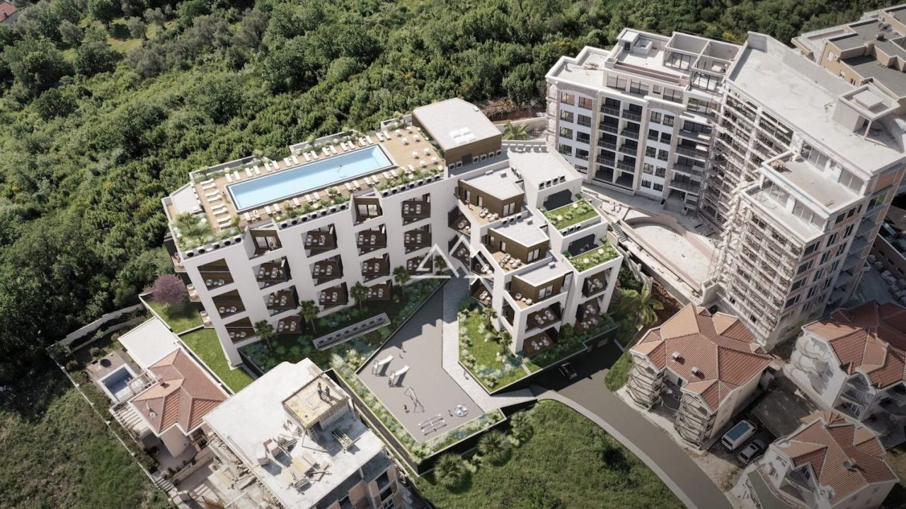 Апартаменты в Бечичи, Черногория, 59 м² - фото 1