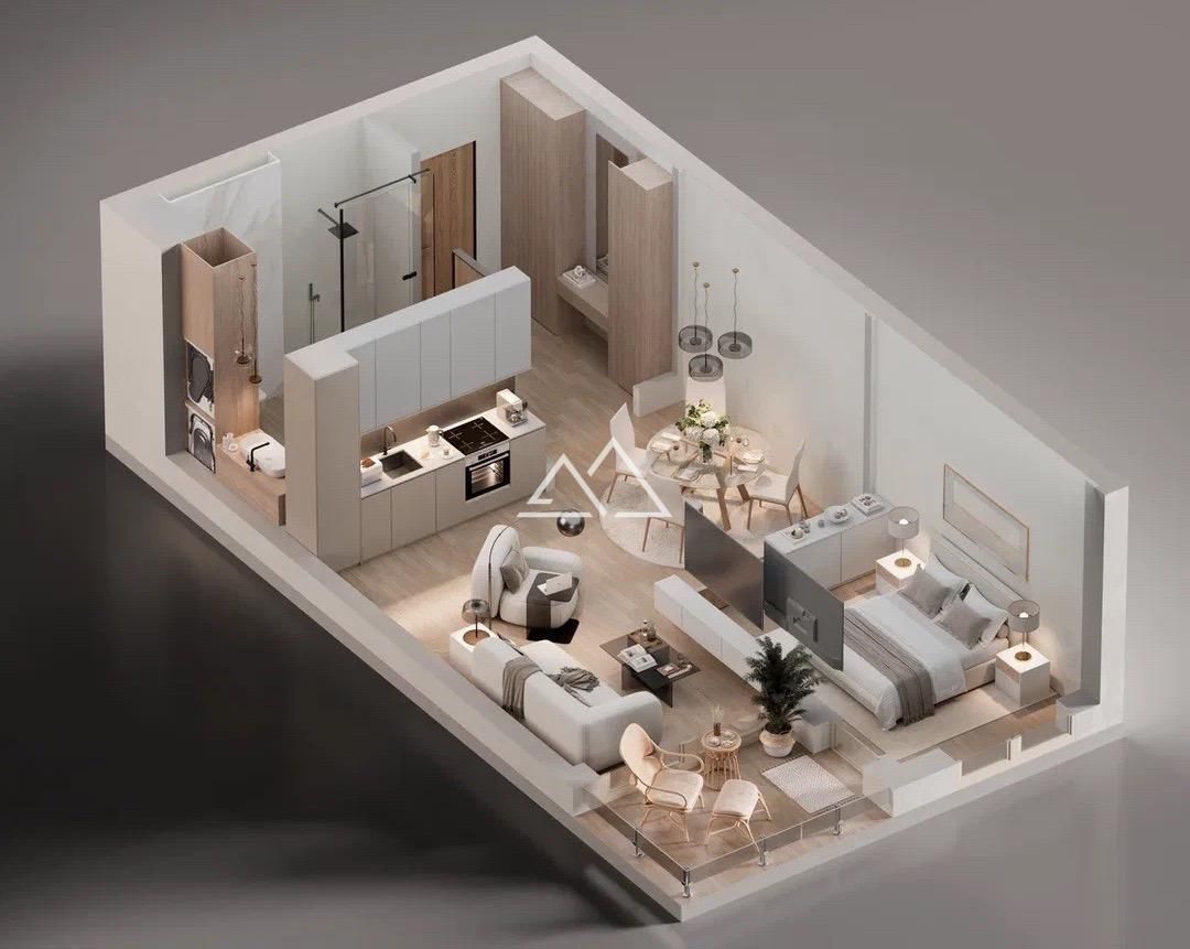 Апартаменты в Бечичи, Черногория, 52 м² - фото 5