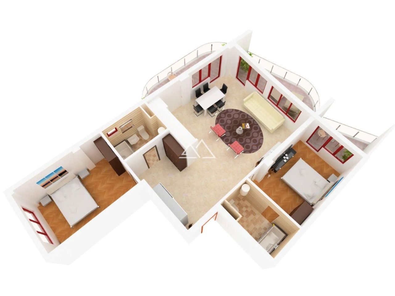 Апартаменты в Бечичи, Черногория, 95 м² - фото 6