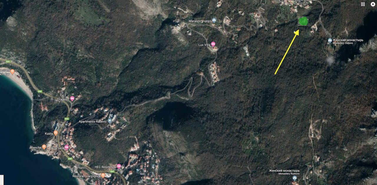 Земля в Пржно, Черногория, 2 166 м² - фото 7