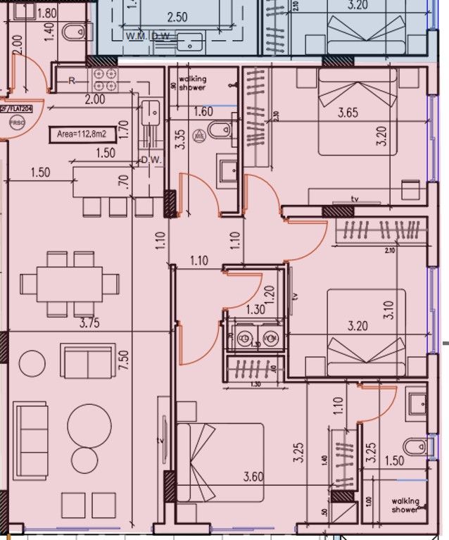 Апартаменты в Ларнаке, Кипр, 140 м² - фото 8