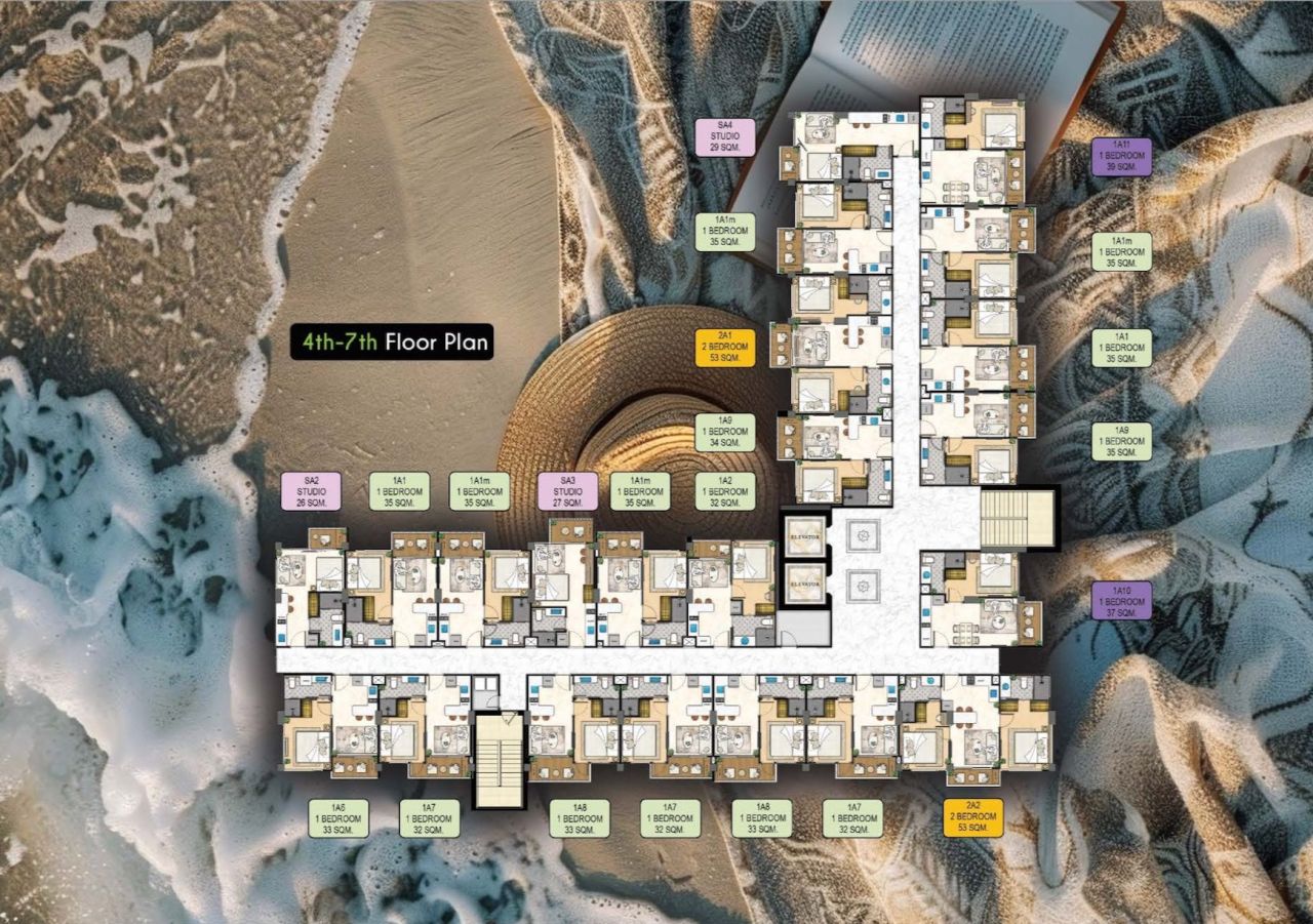 Квартира в Джомтьене, Таиланд, 32 м² - фото 13