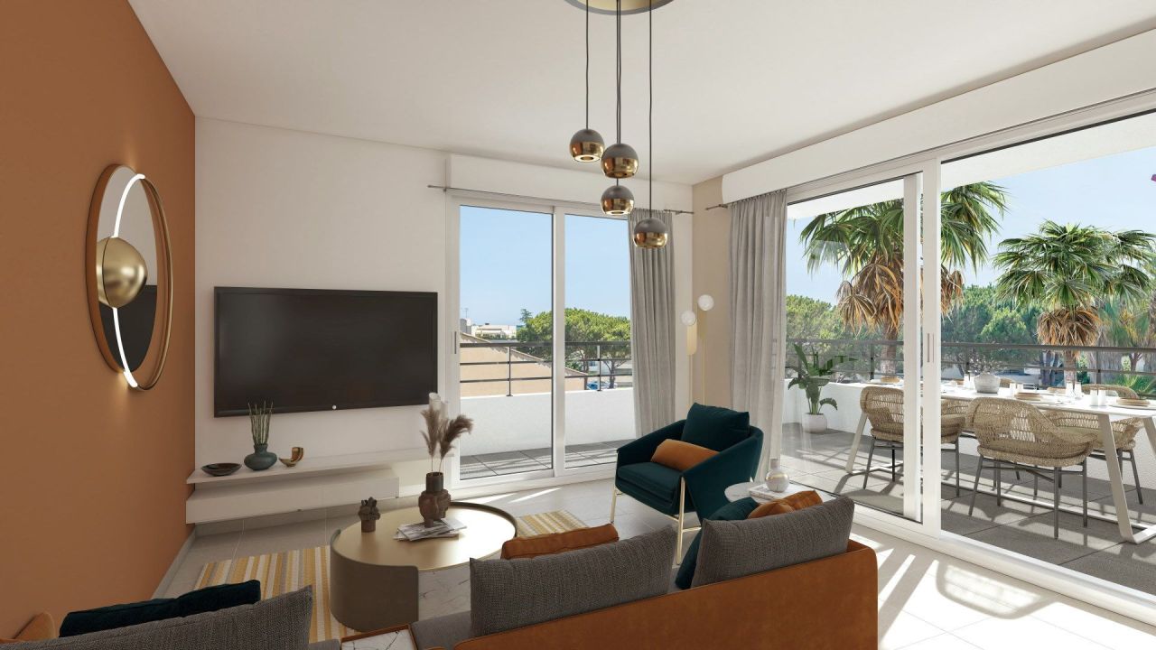 Апартаменты в Вильнёв-Лубе, Франция, 67 м² - фото 1