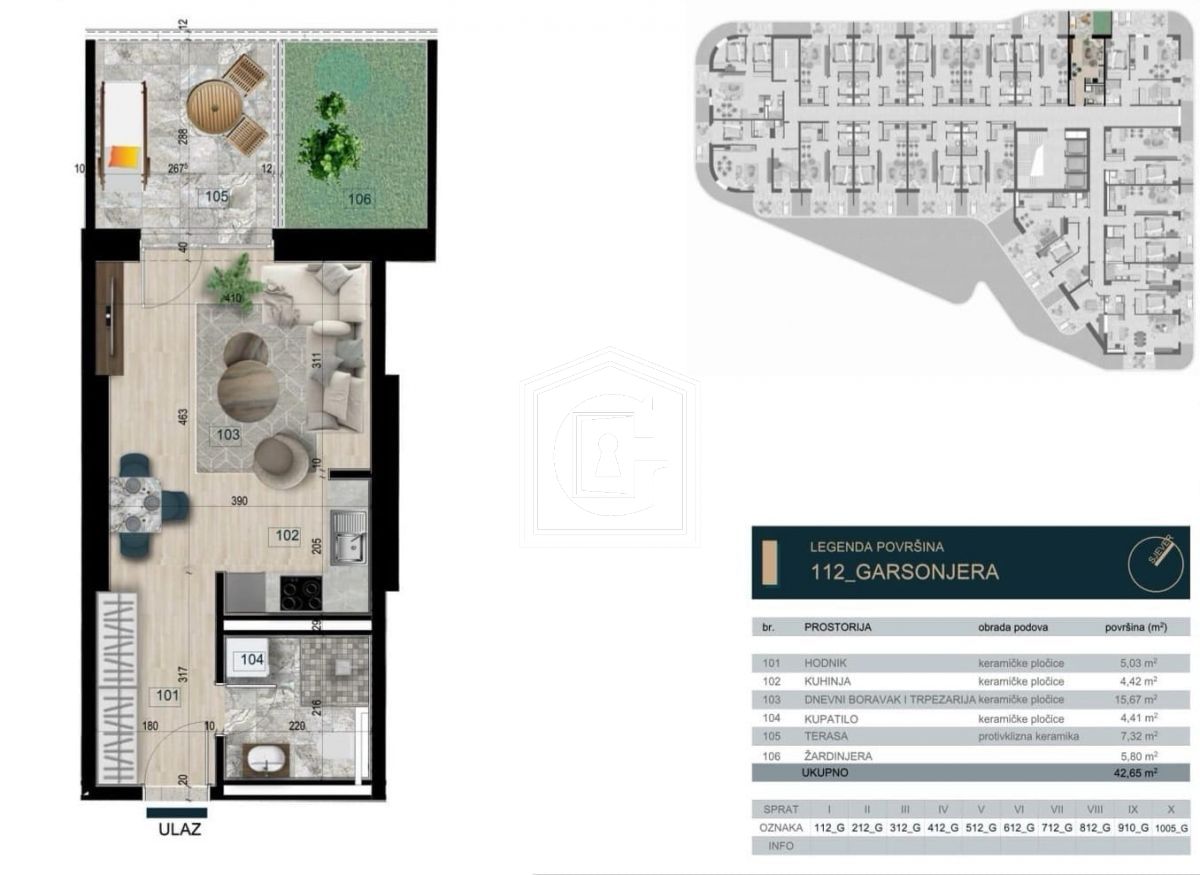 Апартаменты в Баре, Черногория, 43 м² - фото 2
