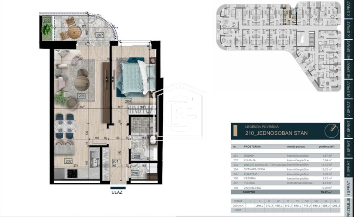 Апартаменты в Баре, Черногория, 50 м² - фото 3