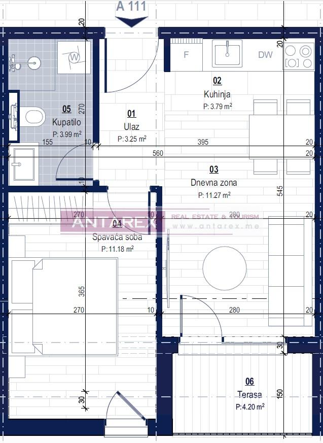 Апартаменты в Которе, Черногория, 27.3 м² - фото 9