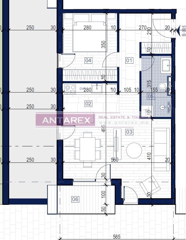Апартаменты в Которе, Черногория, 57.6 м² - фото 12
