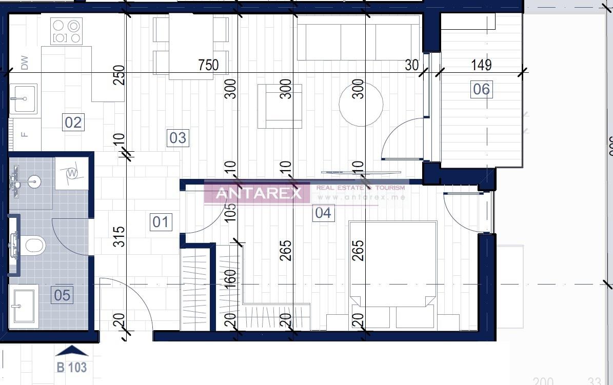 Апартаменты в Которе, Черногория, 57.6 м² - фото 13