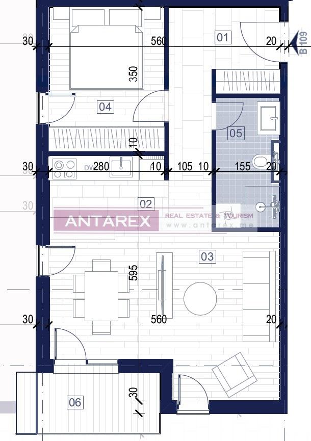 Апартаменты в Которе, Черногория, 57.6 м² - фото 14