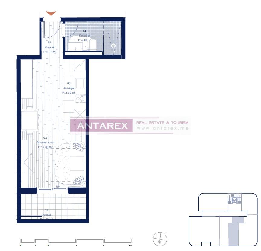 Апартаменты в Которе, Черногория, 29.5 м² - фото 17
