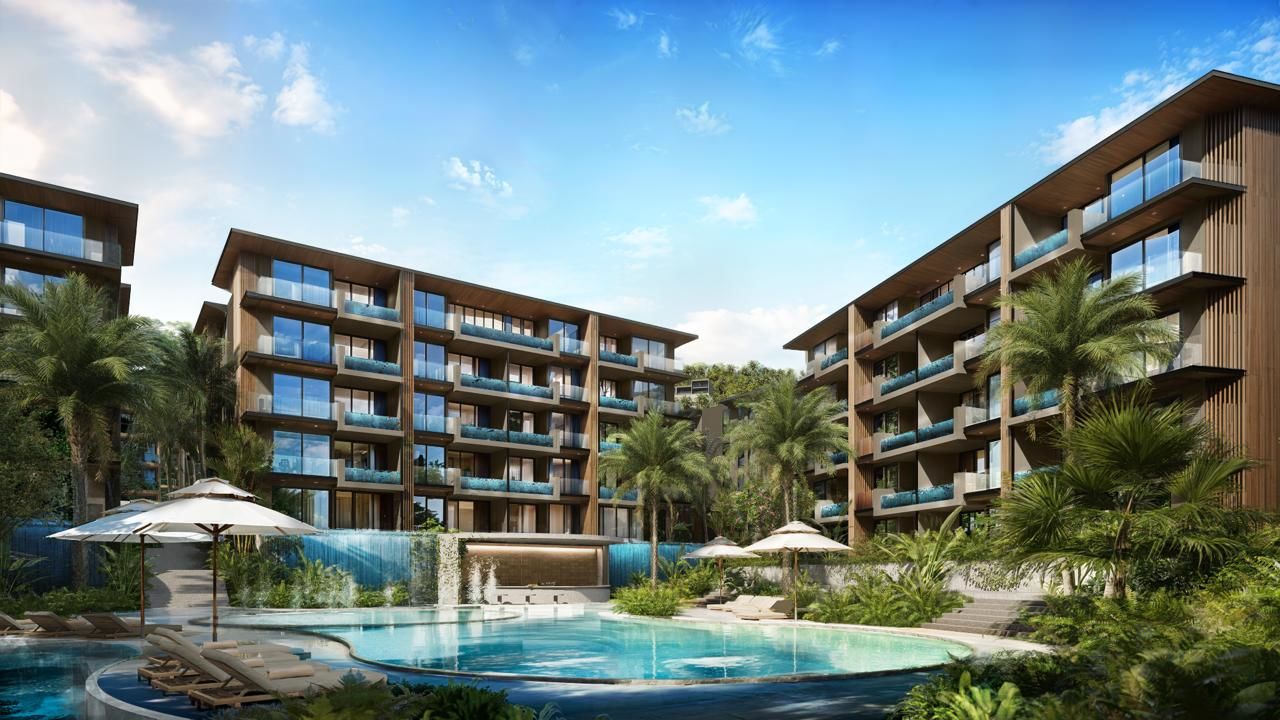 Апартаменты на пляже Три Транг, Таиланд, 53 м² - фото 1