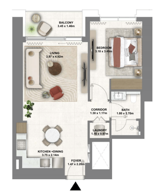 Квартира в Дубае, ОАЭ, 70 м² - фото 13