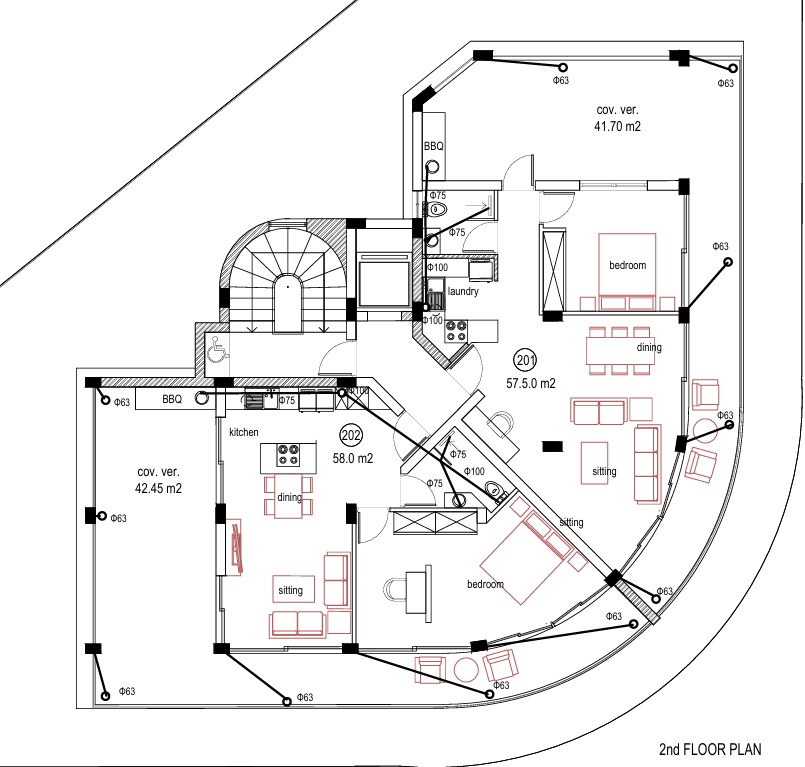 Апартаменты в Пафосе, Кипр, 100 м² - фото 6