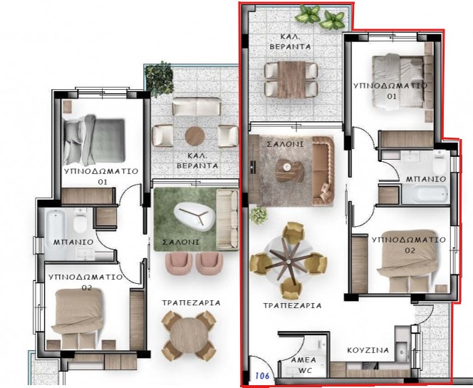 Апартаменты в Лимасоле, Кипр, 113 м² - фото 8