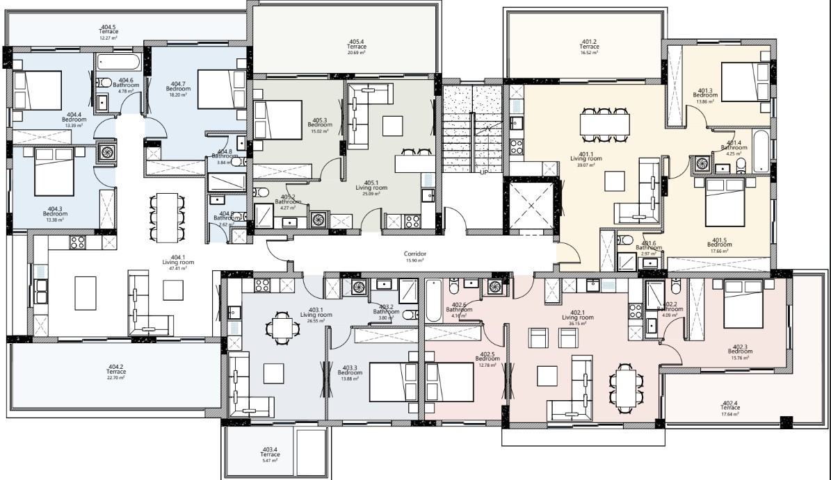 Апартаменты в Лимасоле, Кипр, 108 м² - фото 16