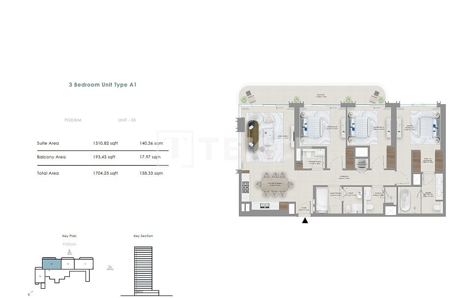 Апартаменты Мина Рашид, ОАЭ, 112 м² - фото 12