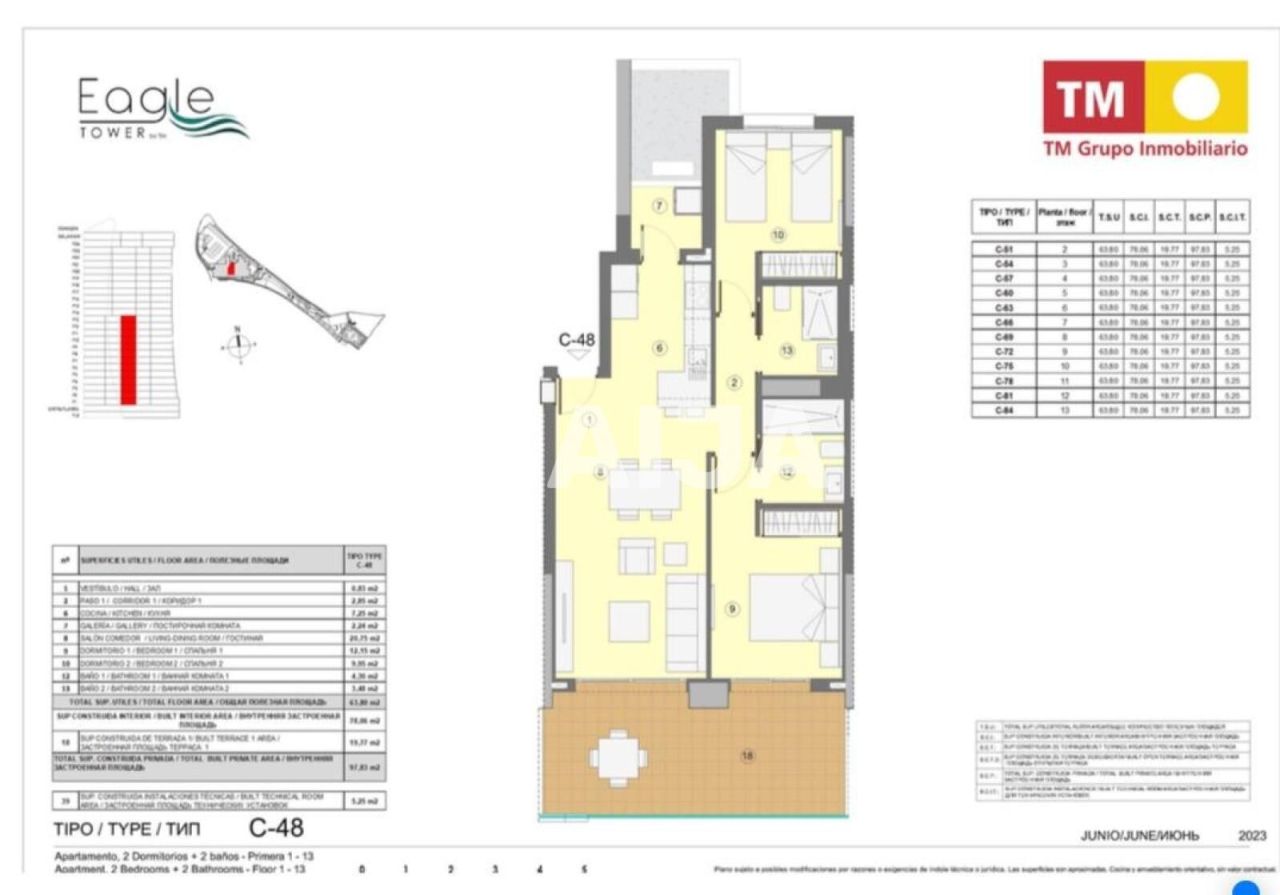 Апартаменты в Бенидорме, Испания, 80 м² - фото 2