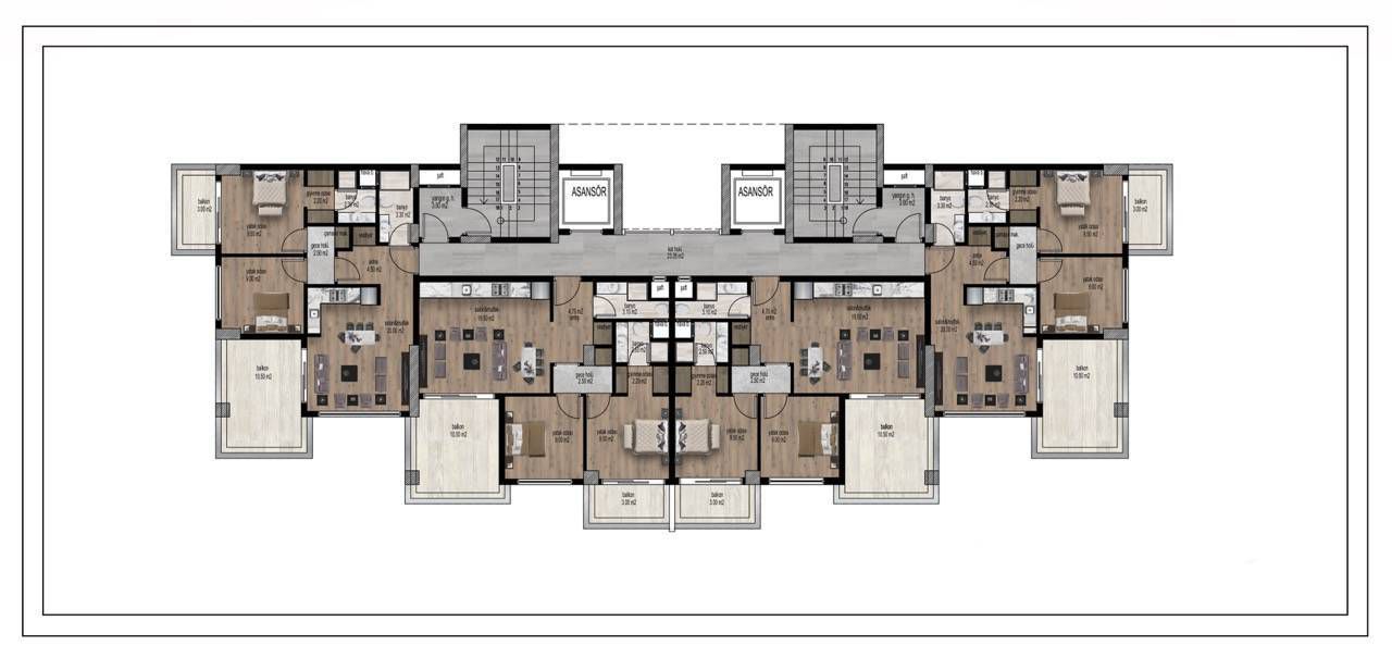 Квартира в Мерсине, Турция, 95 м² - фото 4