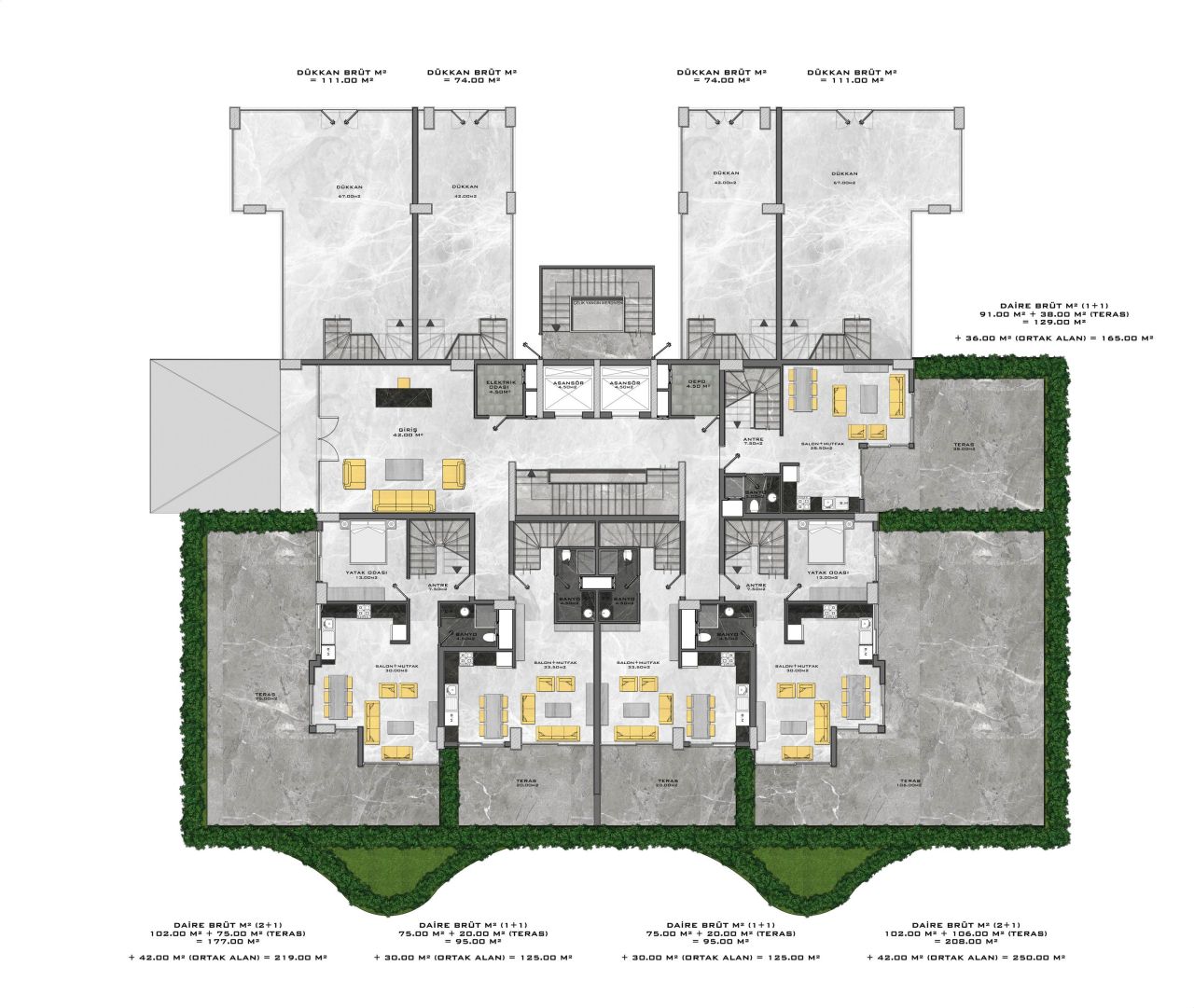 Коммерческая недвижимость в Алании, Турция, 74 м² - фото 8