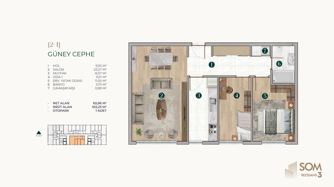 Апартаменты в Башакшехире, Турция, 90 м² - фото 9