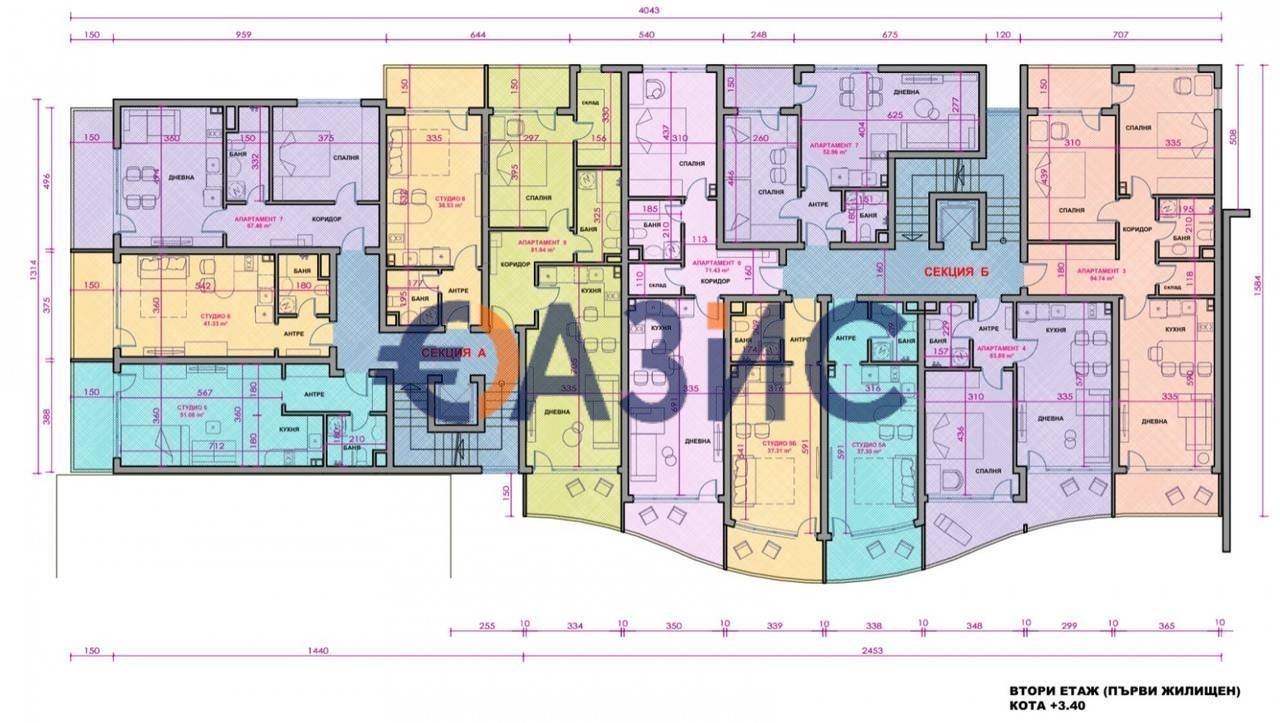Апартаменты в Поморие, Болгария, 81.8 м² - фото 5