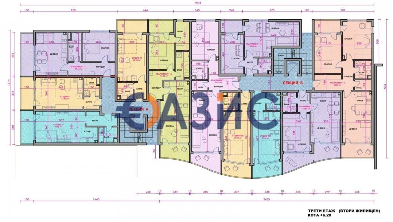 Апартаменты в Поморие, Болгария, 52.9 м² - фото 6