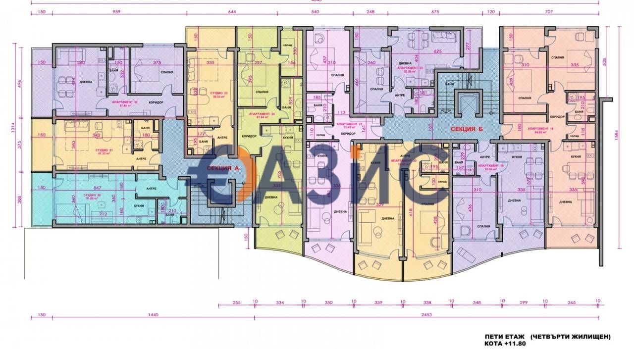 Апартаменты в Поморие, Болгария, 38.5 м² - фото 8