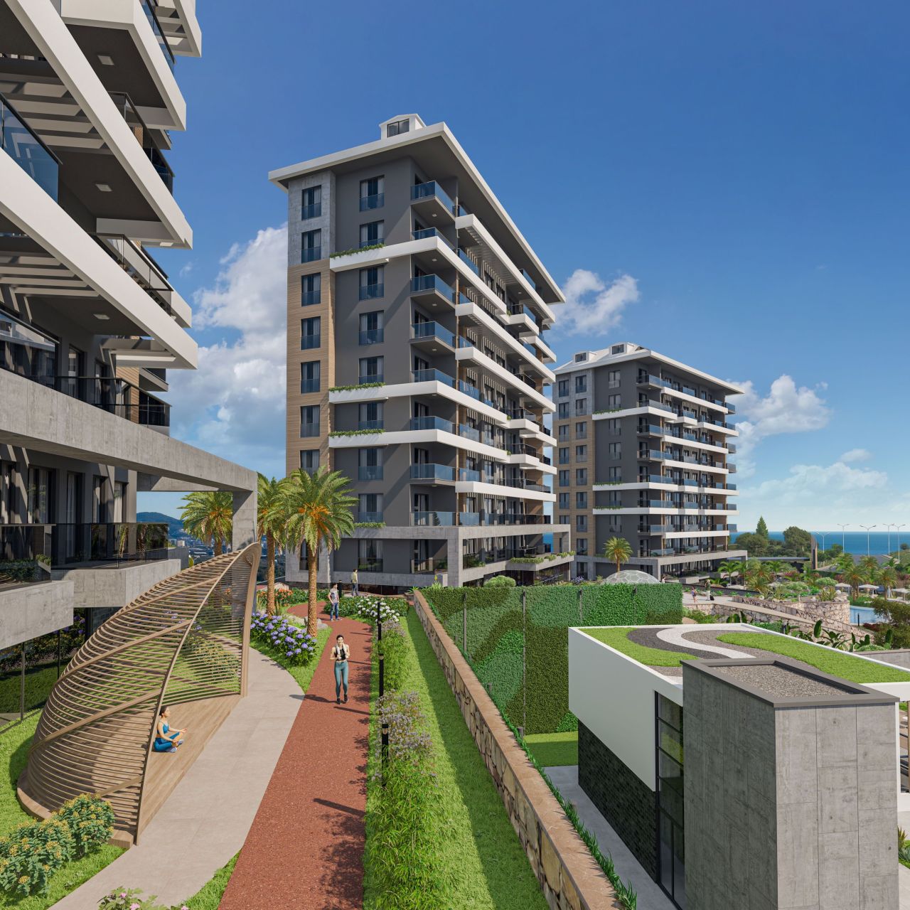 Апартаменты в Алании, Турция, 50 м² - фото 12