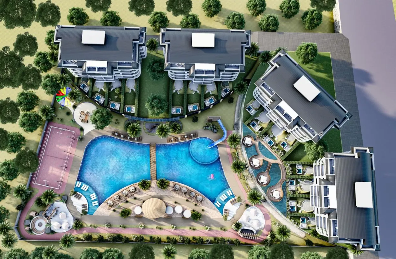 Апартаменты в Алании, Турция, 52 м² - фото 12