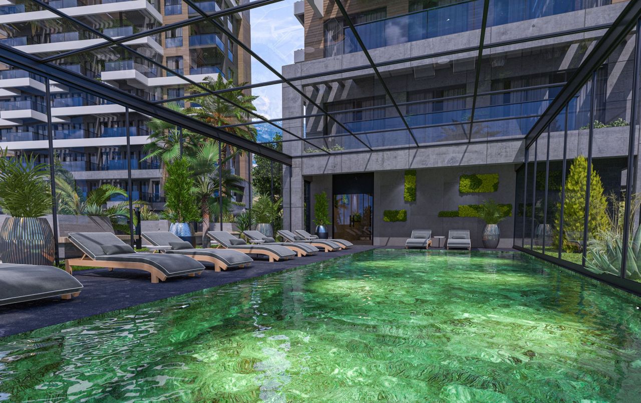 Апартаменты в Алании, Турция, 50 м² - фото 13