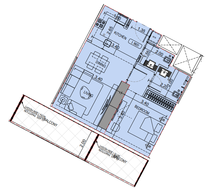 Квартира в Дубае, ОАЭ, 73 м² - фото 19