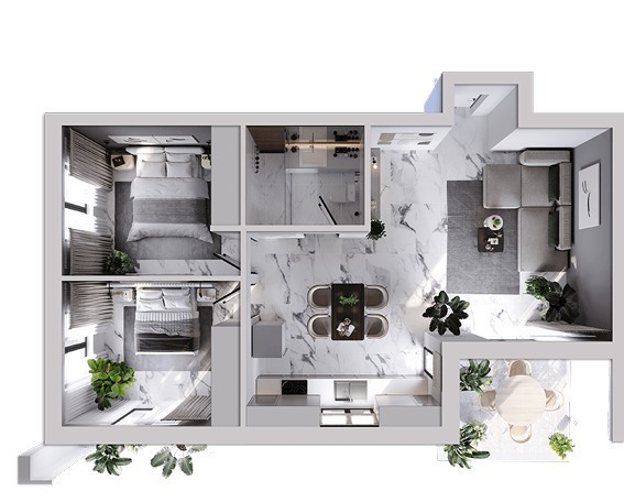 Апартаменты в Лимасоле, Кипр, 83 м² - фото 5