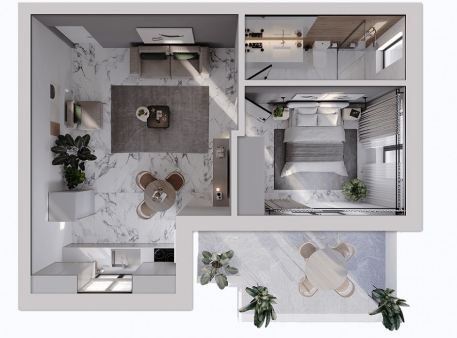 Апартаменты в Лимасоле, Кипр, 61 м² - фото 9