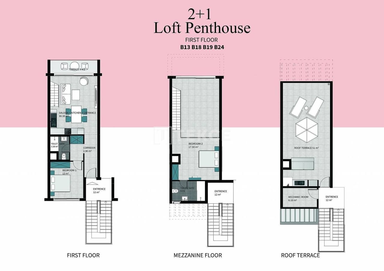 Апартаменты в Кирении, Кипр, 89 м² - фото 9
