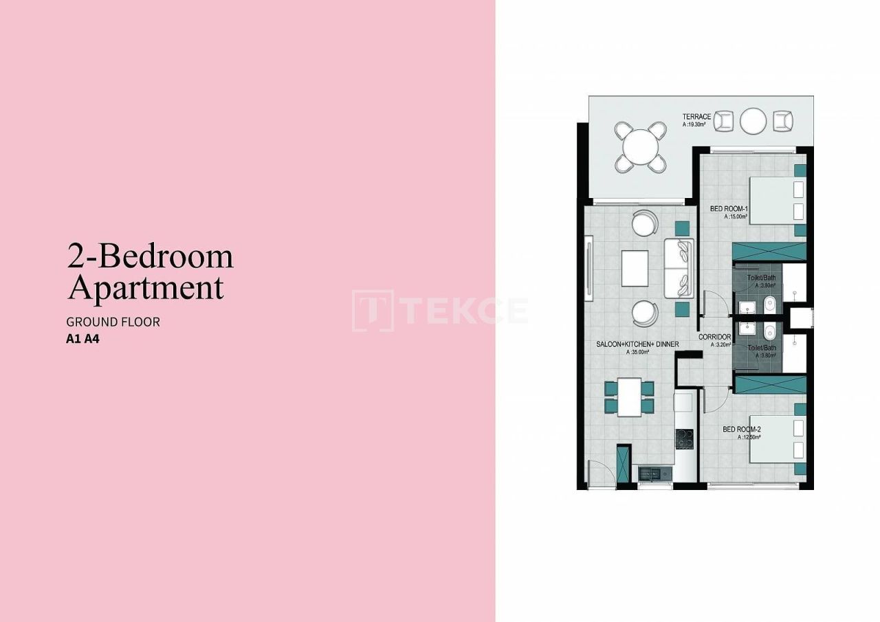 Апартаменты в Кирении, Кипр, 89 м² - фото 11