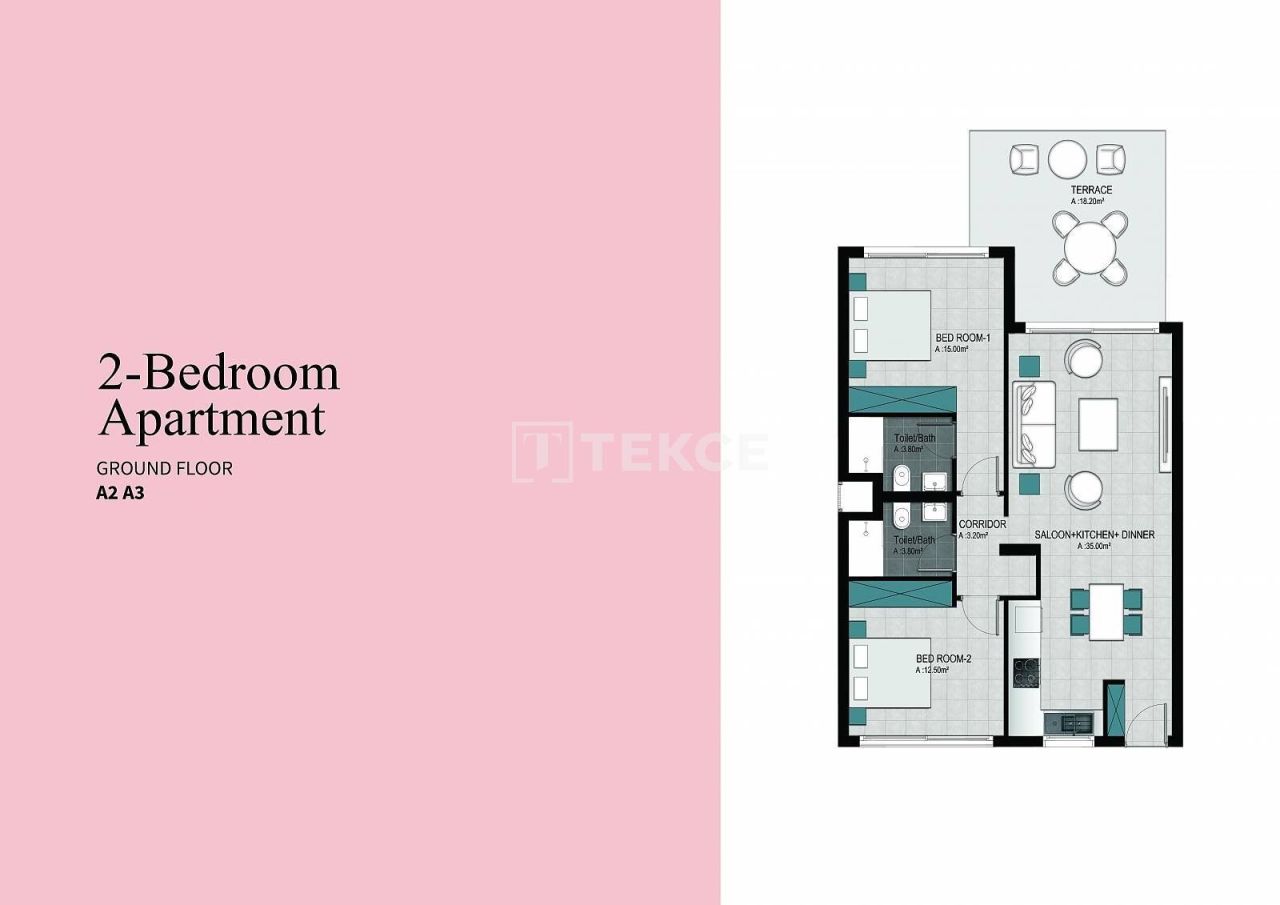 Апартаменты в Кирении, Кипр, 66 м² - фото 12