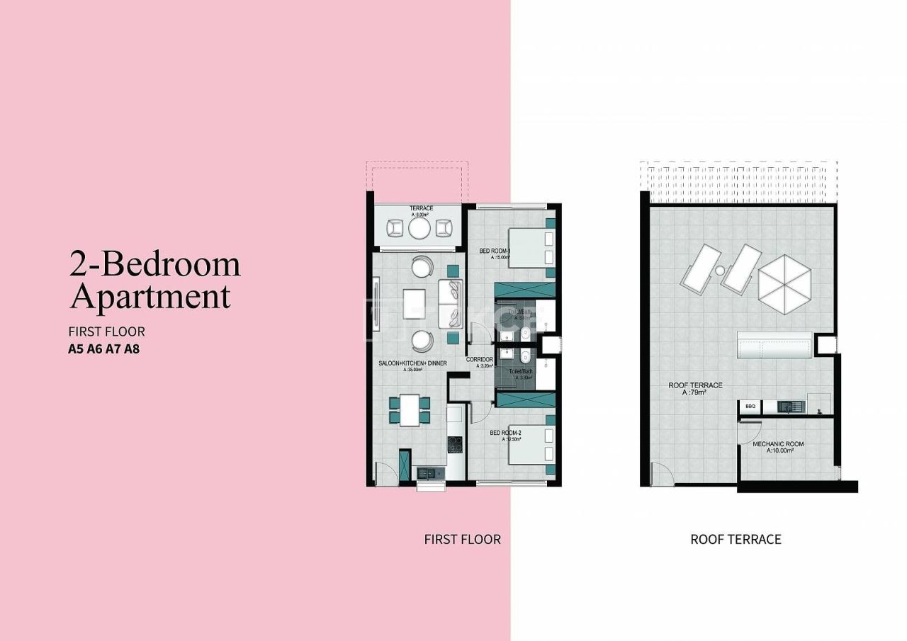 Апартаменты в Кирении, Кипр, 89 м² - фото 13