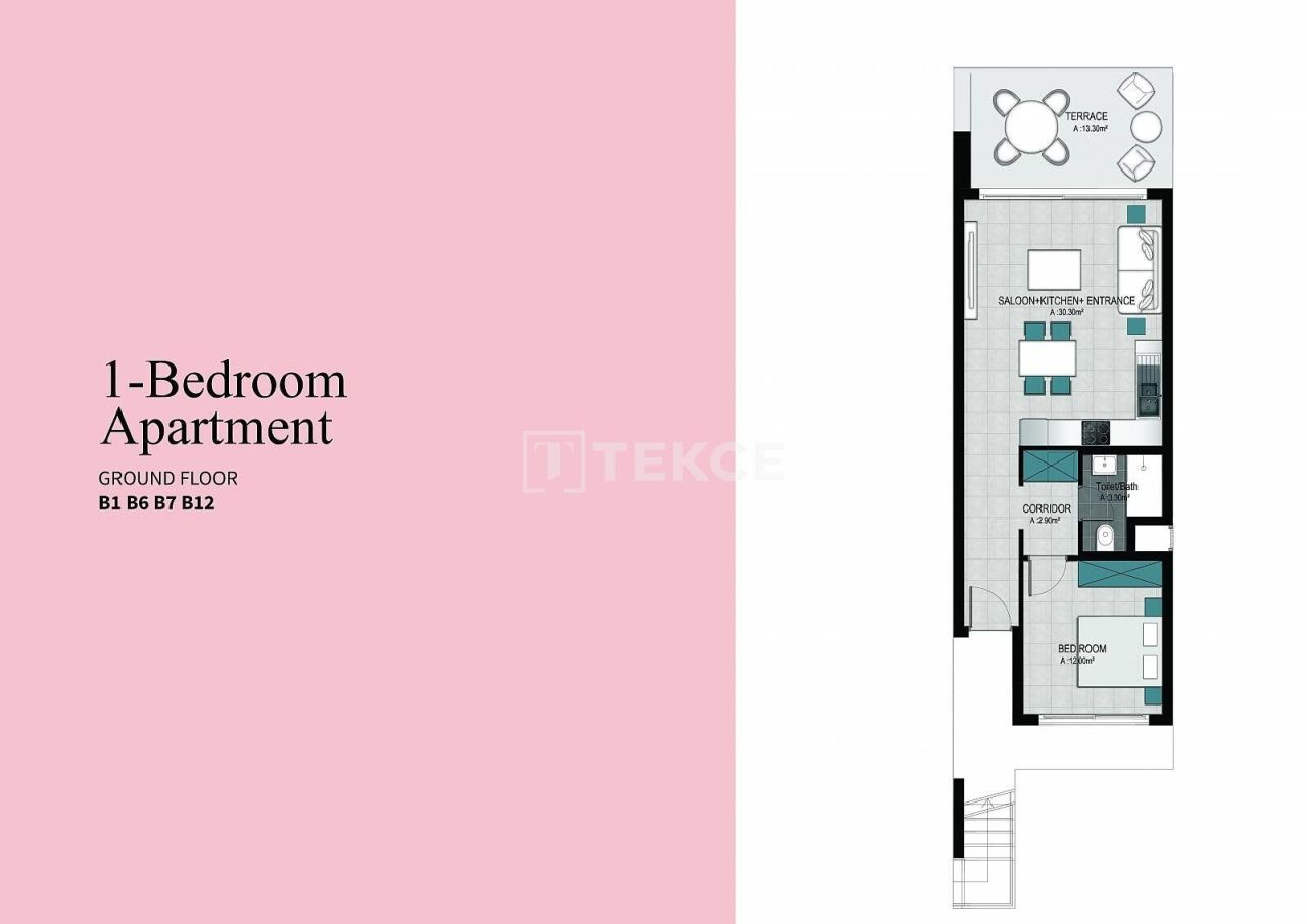 Апартаменты в Кирении, Кипр, 66 м² - фото 14
