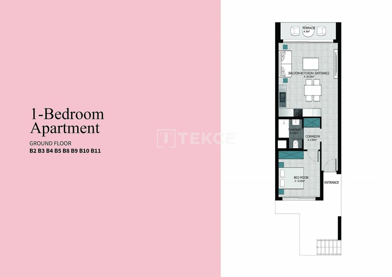 Апартаменты в Кирении, Кипр, 89 м² - фото 15