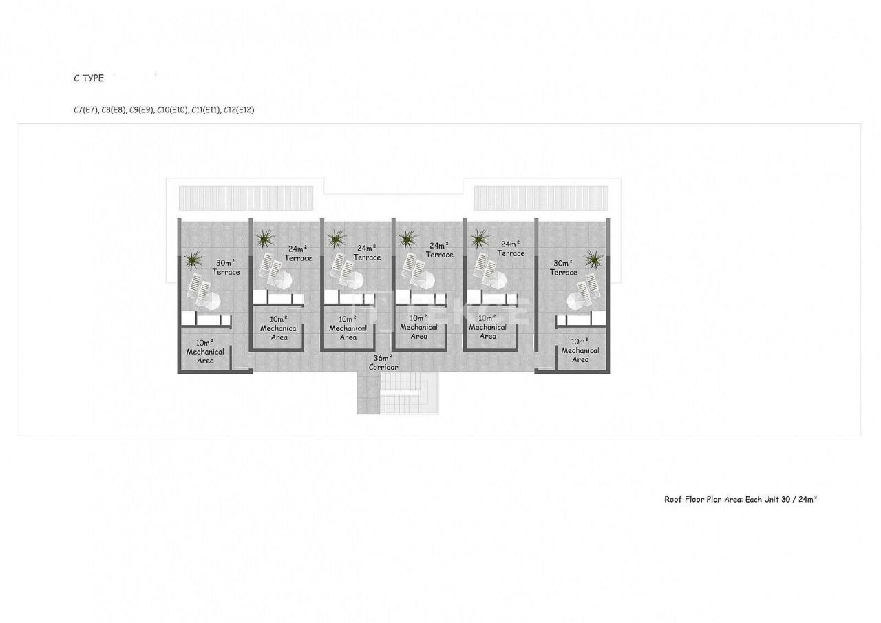 Пентхаус в Кирении, Кипр, 45 м² - фото 16