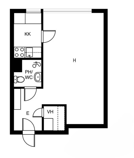 Квартира в Варкаусе, Финляндия, 30 м² - фото 2