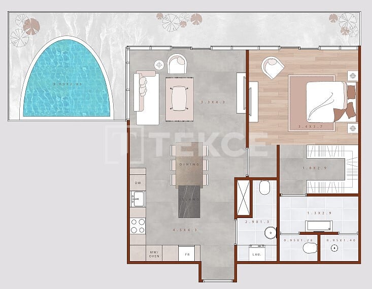 Апартаменты в Дубае, ОАЭ, 113 м² - фото 15